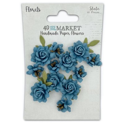49 & Market - Collection «Florets » couleur «Slate» 12pcs